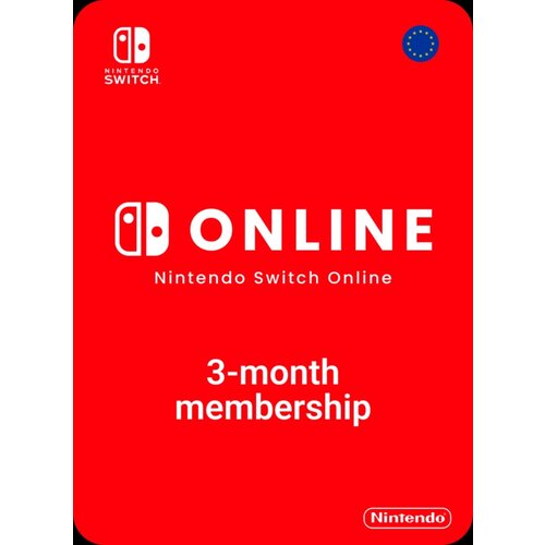 Оплата подписки Nintendo Nintendo Switch Online EU 3 на 3 месяца электронный ключ активация в течение 6 месяцев 564600₽