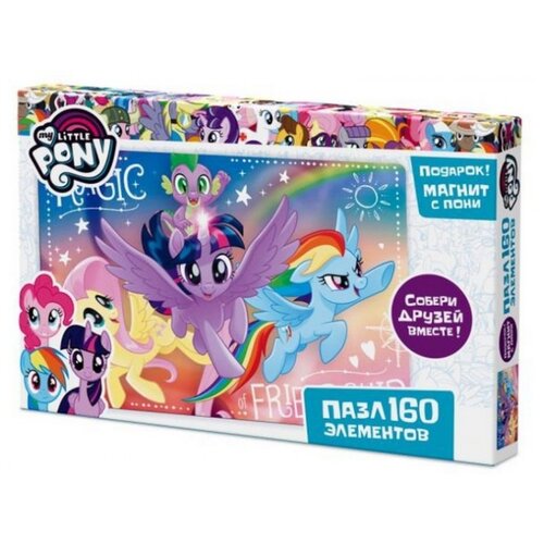 фото Пазл Origami My Little Pony Флаттершай, Сумеречная Искорка и Радуга Дэш (03426), 160 дет.