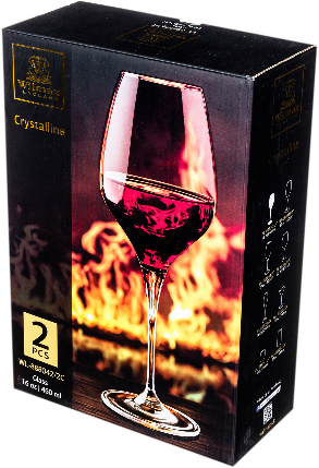 Набор бокалов для вина 2шт 460мл Wilmax WL-888042 / 2C - фото №4