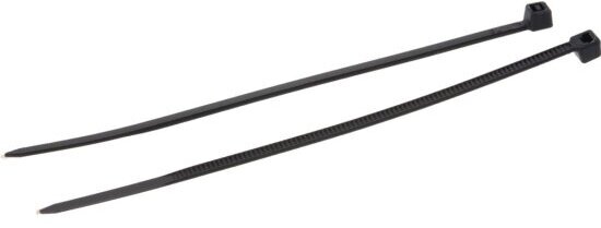 Стяжки Cablexpert пластиковые 300 мм х 7.6 мм, чёрные (100 шт.)