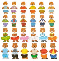 Рамка-вкладыш Мир деревянных игрушек Четыре медведя (Д165)