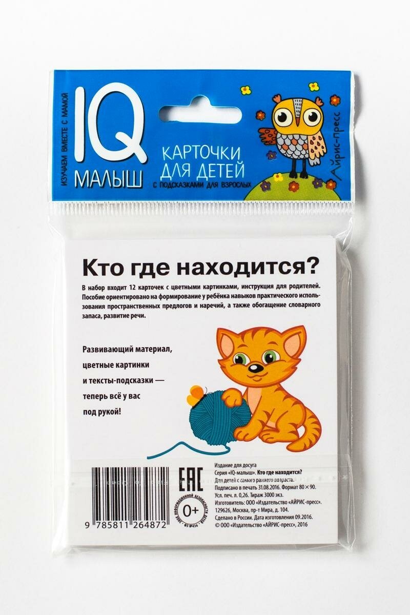 Кто где находится? Карточки для детей с подсказками для взрослых - фото №10