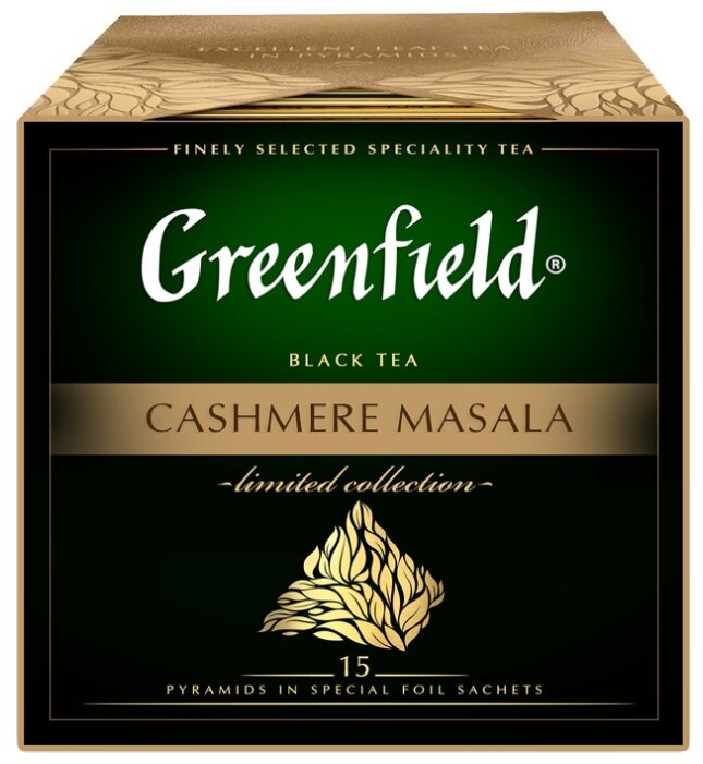 Чай черный Greenfield Limited collection Cashmere masala в пирамидках