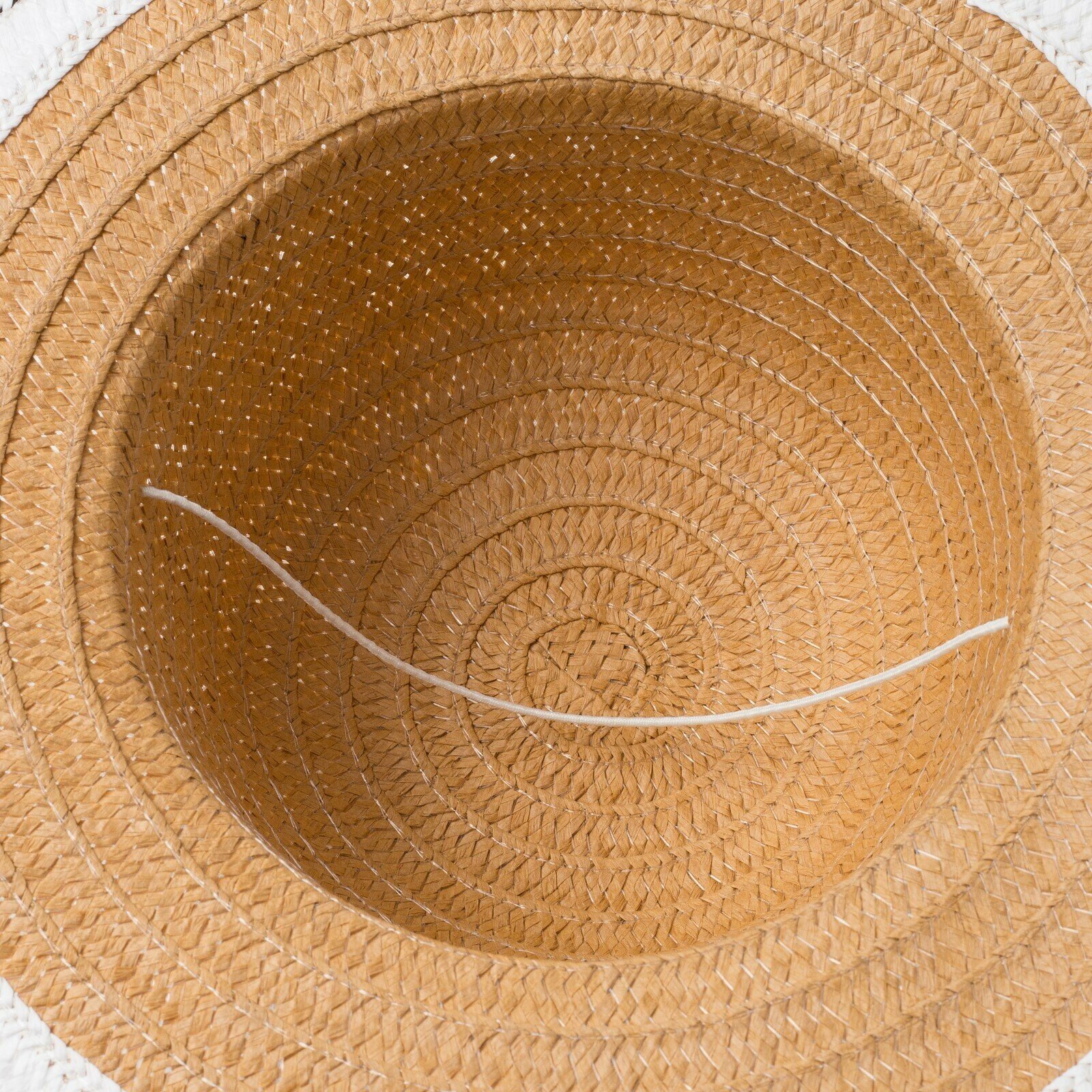 Шляпа канотье Minaku летняя, размер 50, бежевый - фотография № 2