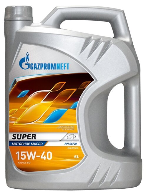 Gazpromneft масло мотор. мин. Super 15W40 SG/CD, 5л