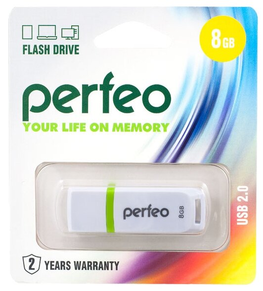 USB флешка Perfeo USB 8GB C11 White