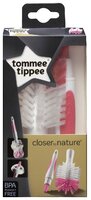 Tommee Tippee Щетка Closer To Nature для мытья бутылочек и сосок, розовый