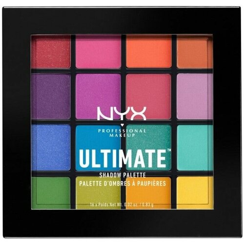 NYX Professional Makeup, Палетка теней ULTIMATE SHADOW PALETTE FEST, оттенок 13, FESTIVAL, 24 гр