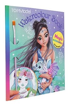 Альбом для раскрашивания Акварель TOPModel Fantasy Dragon Love Watercolour Book Дракон Раскрашивание водой Топ Модель