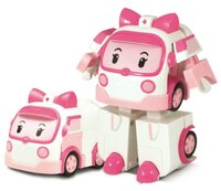 Трансформер Silverlit Robocar Poli Эмбер 10 см белый/розовый