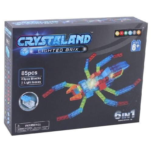 фото Конструктор Crystaland Lighted Brix 99013 Животные 6 в 1