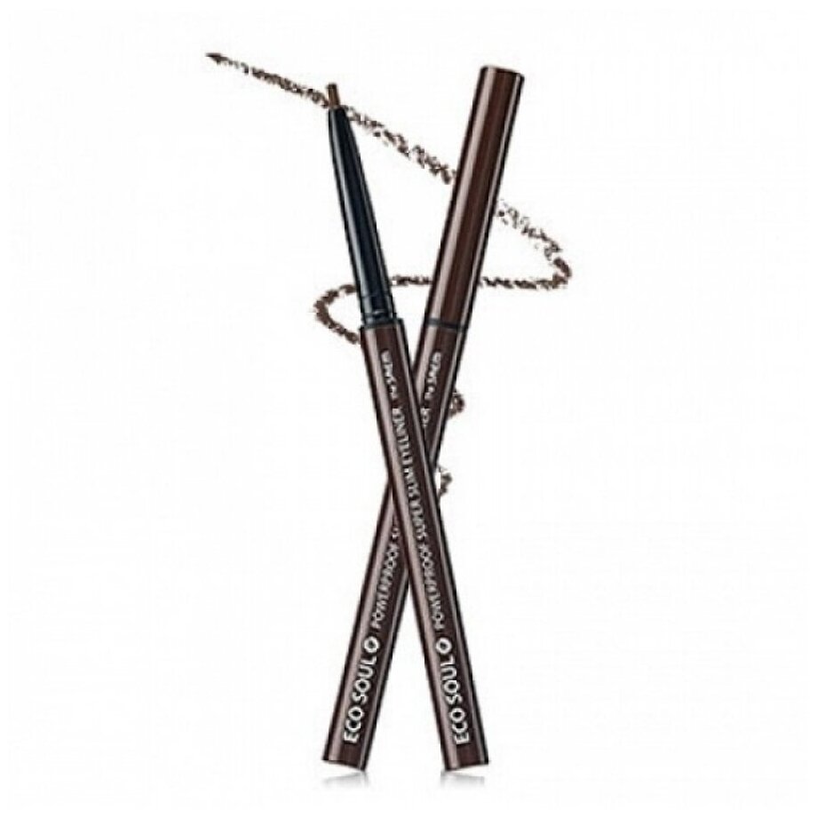 The Saem Подводка для глаз тонкая Eco Soul Powerproof Super Slim Eyeliner BR01 Thrill Brown