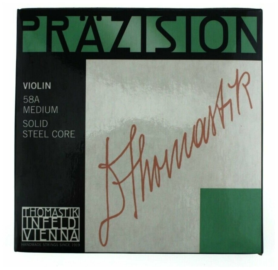 Струны скрипичные Prazision 58A , аккорд , Е(МИ) стальная, Thomastik