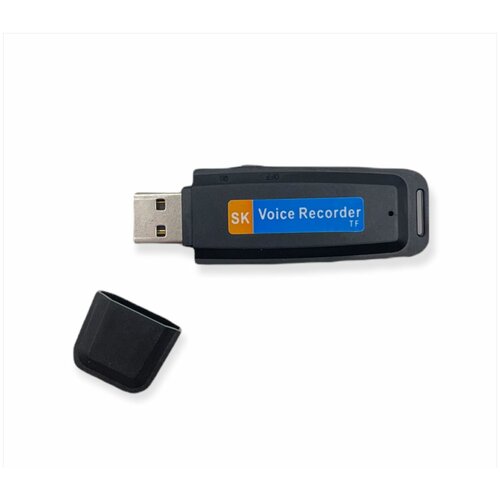 Диктофон FLESH USB без встроенной памяти, мини диктофон с записью на карту microSD/ черный мини диктофон кулон диктофон с подвеской 8 gb встроенной памяти кулон в виде сердца