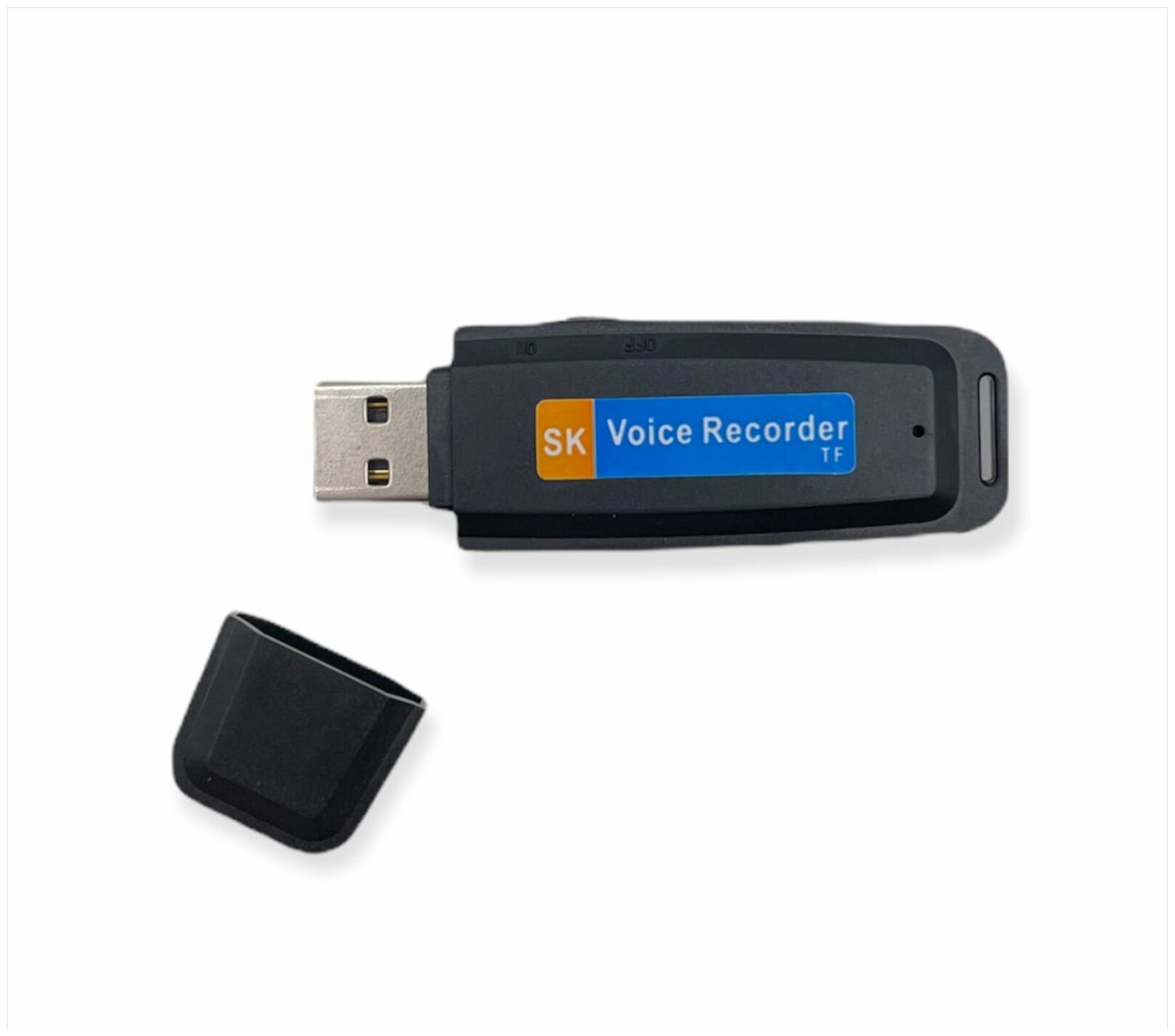 Диктофон FLESH USB без встроенной памяти мини диктофон с записью на карту microSD/ черный