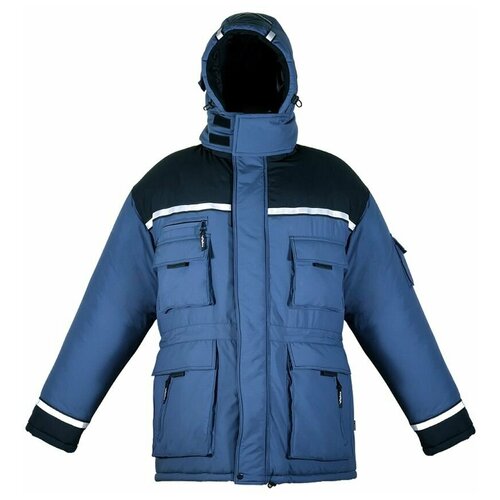 куртка БЕМАЛ зимняя, размер 58, синий