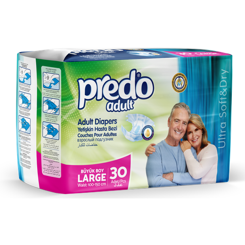 Подгузники для взрослых Predo Adult (L) 30 шт