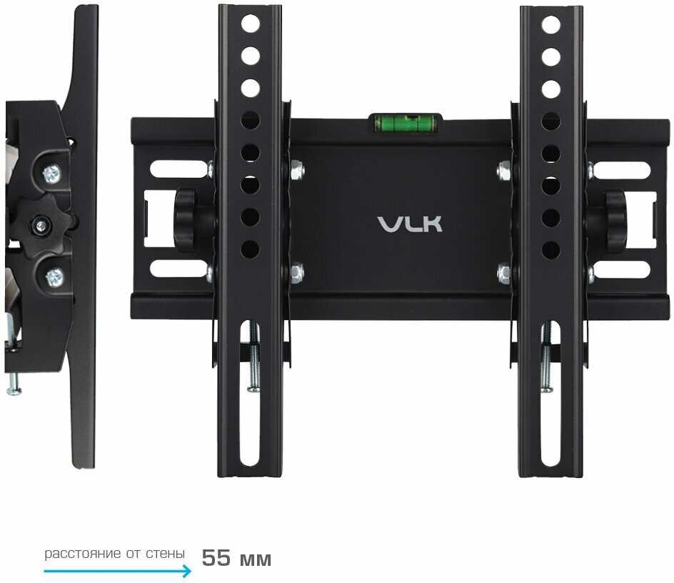 Кронштейн для телевизора на стену / крепление наклонное VLK TRENTO-38 / до 48 дюймов / vesa 200x200