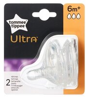 Соска Tommee Tippee Ultra силиконовая 6м+ 2шт.