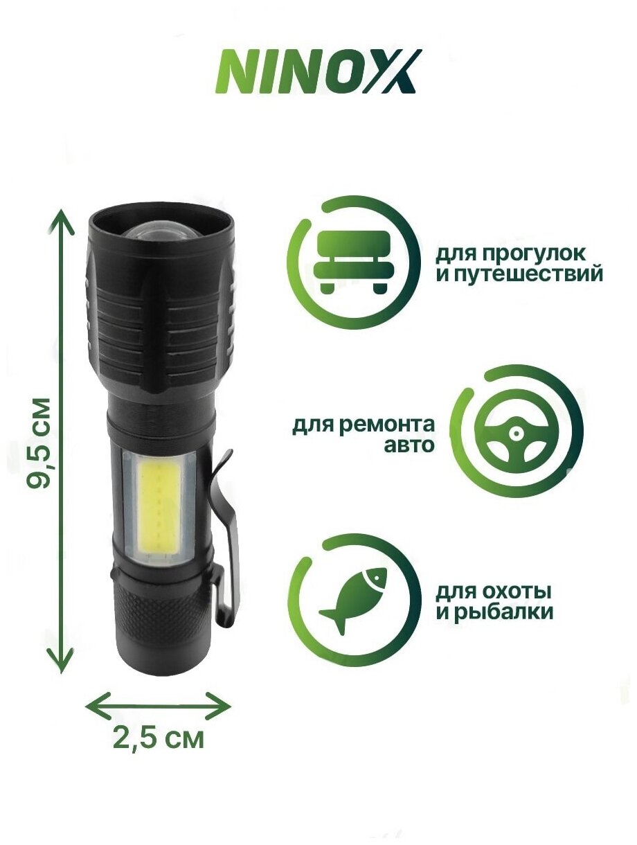 Ручной светодиодный фонарь/фонарь с ZOOM эффектом/спортивный фонарик