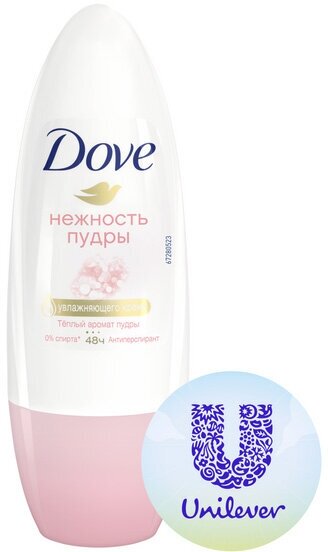 Дезодорант для тела DOVE 50мл ролик Нежность пудры