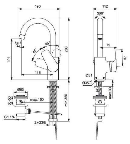 Смеситель Ideal Standard - фото №2