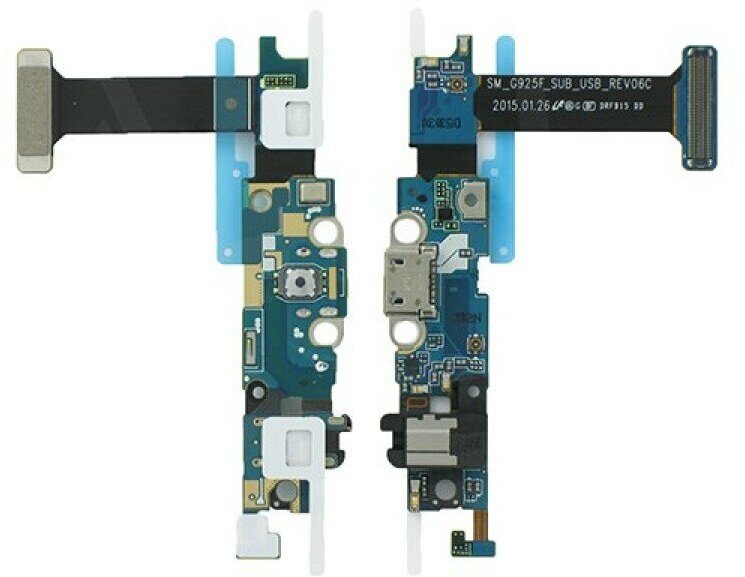 Шлейф для Samsung G925F/S6 Edge плата системный разъем/разъем гарнитуры/микрофон/HOME