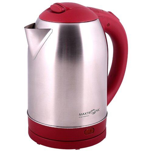 Чайник Maxtronic MAX-303, серебристый/красный