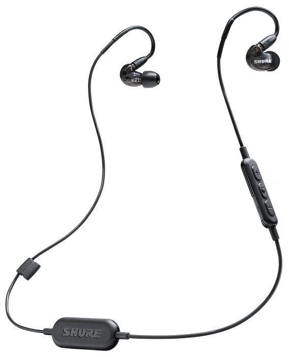 Shure Беспроводные наушники-гарнитура Shure SE215 Wireless Black черные SE215-K-BT1-EFS