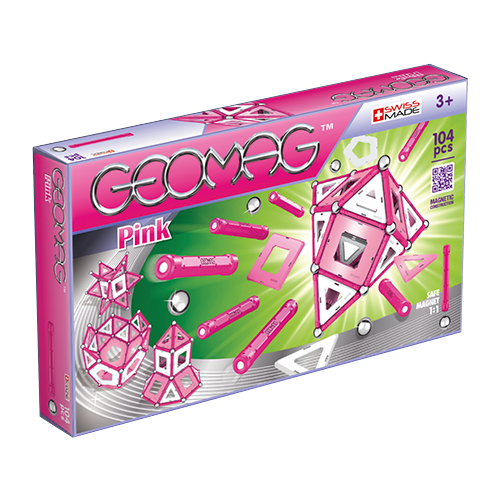 Конструктор GEOMAG Pink 344-104, 104 дет. конструкторы geomag магнитный pink 104 детали