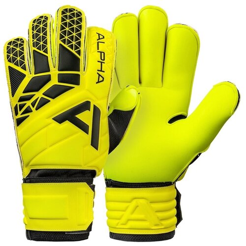 фото Перчатки вратарские roll star neon yellow alphakeepers, 5