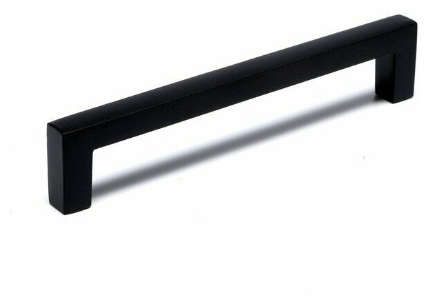 Ручка скоба SQUARE CAPPIO нержавеющая сталь м/о 128 мм цвет черный