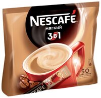 Растворимый кофе Nescafe 3 в 1 мягкий, в стиках (50 шт.)