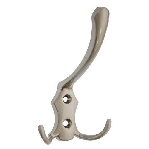 Крючок-вешалка трехрожковый, 71*71*121мм, металл, матовый никель