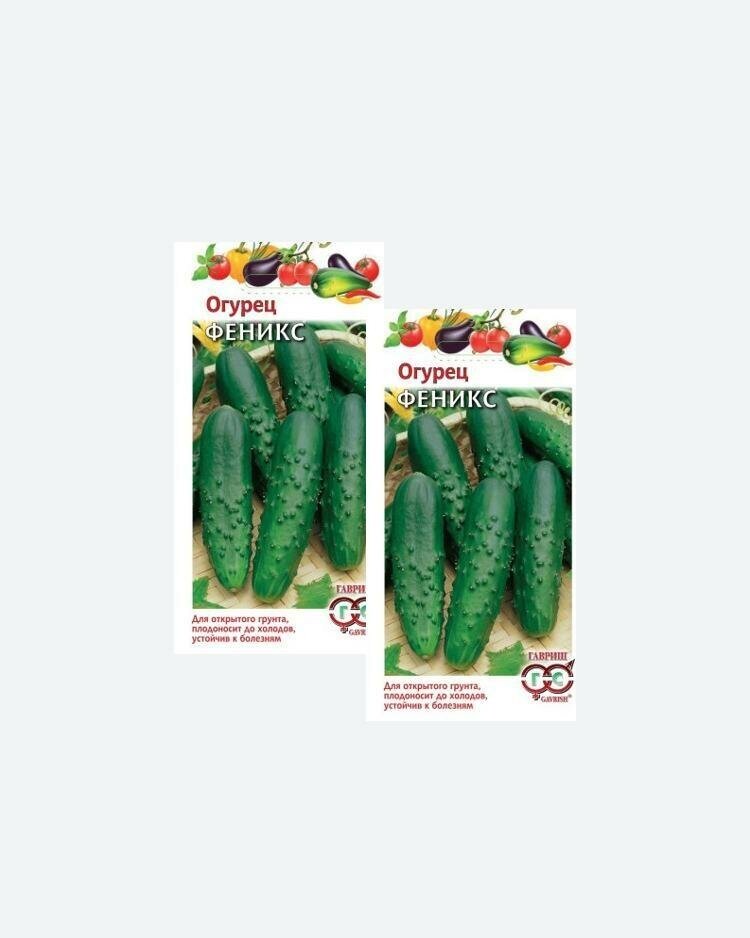 Семена Огурец Феникс 05г Гавриш Овощная коллекция(2 упаковки)
