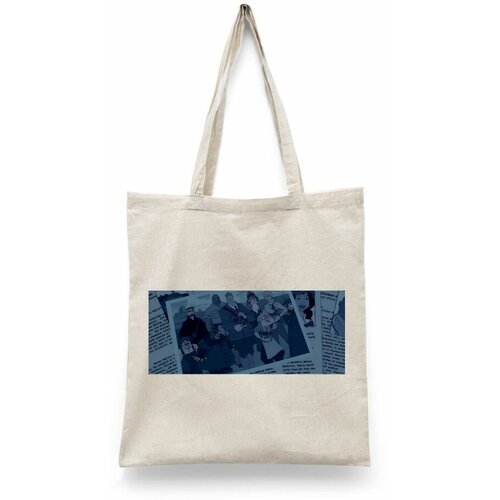 фото Сумка шоппер каждому своё, текстиль, бежевый