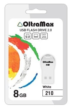 USB флэш-накопитель OLTRAMAX OM-8GB-210-белый 1076909