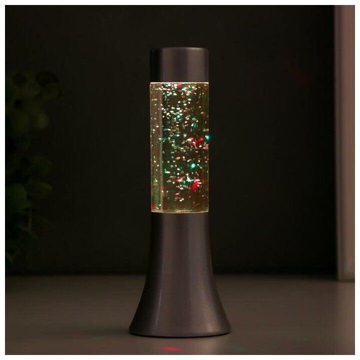 Светильник "Блеск цилиндра" LED от батареек 3хLR44 серебро 18 см - фотография № 6