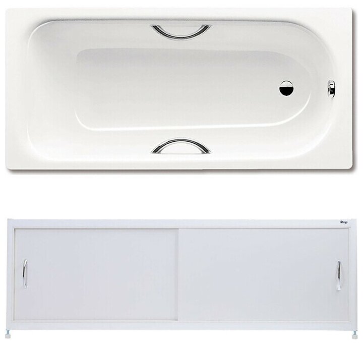 фото Kaldewei Стальная ванна KALDEWEI Saniform Plus Star 170x75 standard mod. 336 (с отверстиями под ручки) 133600010001