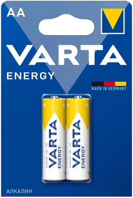 Батарейка Varta 04106229412 BL2 Alkaline 1.5V (4106) (2/40/200) - фото №1