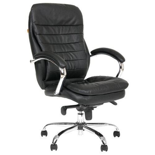 фото Компьютерное кресло chairman 795 для руководителя, обивка: натуральная кожа, цвет: черный