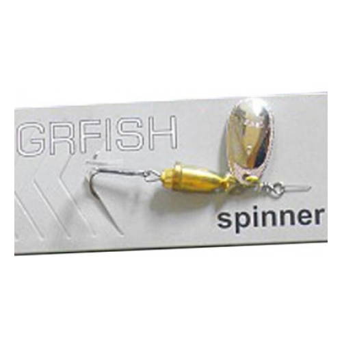 GRFish, Блесна Vibration Spinner, #4, 9г, Silver