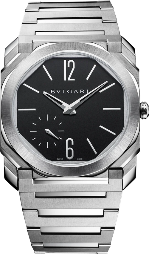 Наручные часы BVLGARI, серебряный, черный