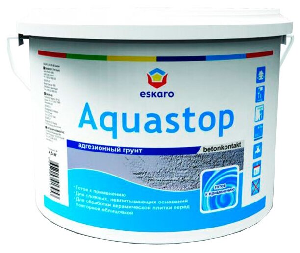 Грунт бетоноконтакт Eskaro Aquastop 4,5 кг