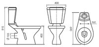 Унитаз Cersanit Top S-KO-TOP-ST-P-w