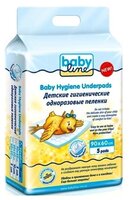 Одноразовые пеленки BabyLine пятислойные 90x60 10 шт.