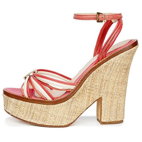 фото Босоножки , натуральная кожа, размер 37, красный celyn b