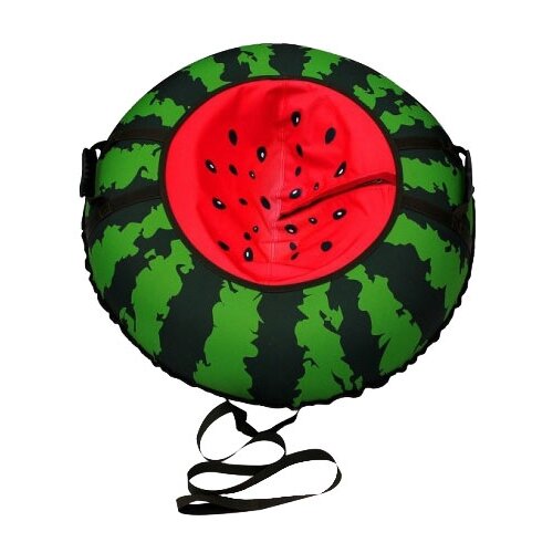 Тюбинг Митек Арбуз, 95 см, 40х20 см, зеленый/красный тюбинг митек русская черепаха 95 см коричневый зеленый