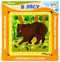 Рамка-вкладыш Step puzzle Baby Step В лесу (89014) , элементов: 9 шт.