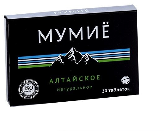 Мумие Алтайское Фитокомтабл 0,2 г x30